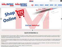 Tablet Screenshot of milispec.com